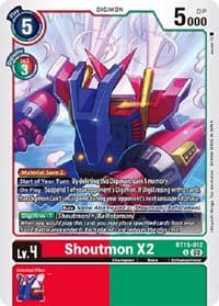 Shoutmon X2 - Exceed Apocalypse - Digimon Card Game card