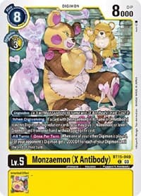 Monzaemon (X Antibody) - Exceed Apocalypse - Digimon Card Game card