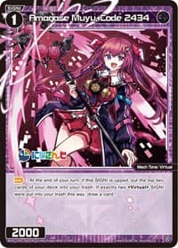 Amagase Muyu, Code 2434 - Collab Booster: Nijisanji Diva - WIXOSS card