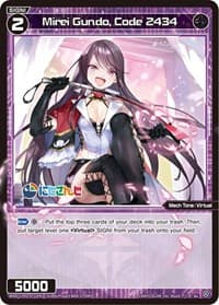Mirei Gundo, Code 2434 - Collab Booster: Nijisanji Diva - WIXOSS card