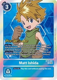 Matt Ishida - Exceed Apocalypse Pre-Release Cards - Digimon Card Game card