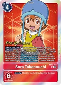 Sora Takenouchi - Exceed Apocalypse Pre-Release Cards - Digimon Card Game card