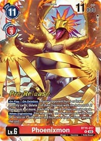 Phoenixmon - Exceed Apocalypse Pre-Release Cards - Digimon Card Game card