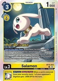 Salamon - Exceed Apocalypse Pre-Release Cards - Digimon Card Game card