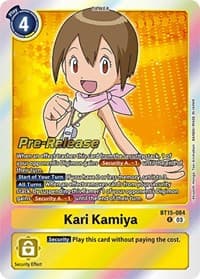 Kari Kamiya - Exceed Apocalypse Pre-Release Cards - Digimon Card Game card