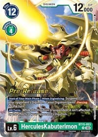 HerculesKabuterimon - Exceed Apocalypse Pre-Release Cards - Digimon Card Game card