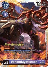 VenomMyotismon - Exceed Apocalypse Pre-Release Cards - Digimon Card Game card