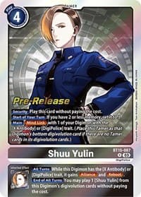 Shuu Yulin - Exceed Apocalypse Pre-Release Cards - Digimon Card Game card