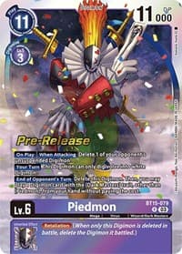 Piedmon - Exceed Apocalypse Pre-Release Cards - Digimon Card Game card