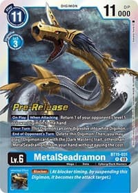 MetalSeadramon - Exceed Apocalypse Pre-Release Cards - Digimon Card Game card