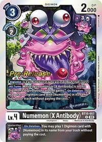 Numemon (X Antibody) - Exceed Apocalypse Pre-Release Cards - Digimon Card Game card