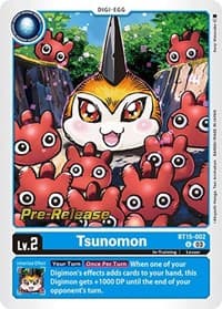 Tsunomon - Exceed Apocalypse Pre-Release Cards - Digimon Card Game card