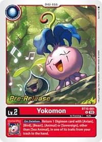 Yokomon - Exceed Apocalypse Pre-Release Cards - Digimon Card Game card