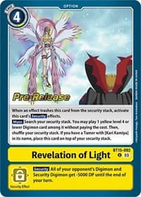 Revelation of Light - Exceed Apocalypse Pre-Release Cards - Digimon Card Game card