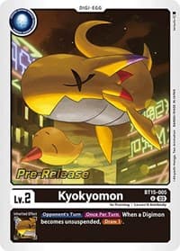 Kyokyomon - Exceed Apocalypse Pre-Release Cards - Digimon Card Game card