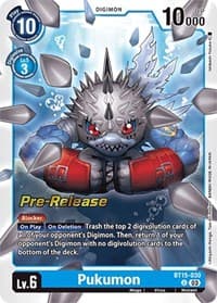 Pukumon - Exceed Apocalypse Pre-Release Cards - Digimon Card Game card