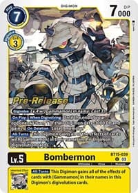 Bombermon - Exceed Apocalypse Pre-Release Cards - Digimon Card Game card