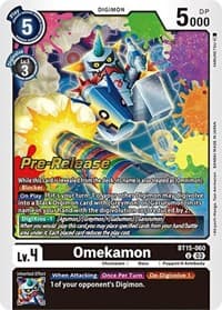 Omekamon - Exceed Apocalypse Pre-Release Cards - Digimon Card Game card