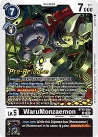 WaruMonzaemon - Exceed Apocalypse Pre-Release Cards - Digimon Card Game card