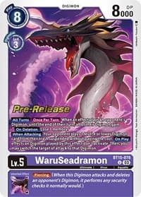 WaruSeadramon - Exceed Apocalypse Pre-Release Cards - Digimon Card Game card