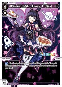 [Assist] Mito, Level 1 [Sin] (Parallel Foil) - Collab Booster: Nijisanji Diva - WIXOSS card