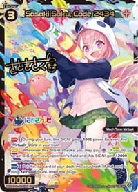 Sasaki Saku, Code 2434 (SRP) - Collab Booster: Nijisanji Diva - WIXOSS card