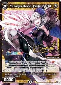 Sukoya Kana, Code 2434 (Parallel Foil) - Collab Booster: Nijisanji Diva - WIXOSS card