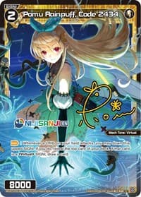 Pomu Rainpuff, Code 2434 (Parallel Foil) - Collab Booster: Nijisanji Diva - WIXOSS card