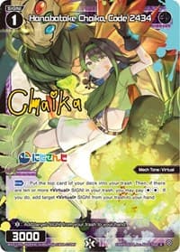 Hanabatake Chaika, Code 2434 (Parallel Foil) - Collab Booster: Nijisanji Diva - WIXOSS card