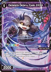 Debidebi Debiru, Code 2434 (Parallel Foil) - Collab Booster: Nijisanji Diva - WIXOSS card