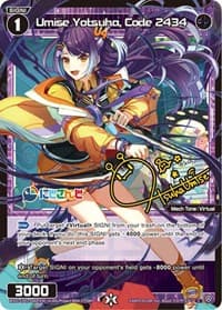 Umise Yotsuha, Code 2434 (Parallel Foil) - Collab Booster: Nijisanji Diva - WIXOSS card
