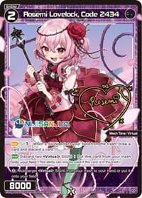 Rosemi Lovelock, Code 2434 (Parallel Foil) - Collab Booster: Nijisanji Diva - WIXOSS card