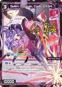 Selen Tatsuki, Code 2434 (Parallel Foil) - Collab Booster: Nijisanji Diva - WIXOSS card
