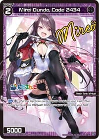 Mirei Gundo, Code 2434 (Parallel Foil) - Collab Booster: Nijisanji Diva - WIXOSS card