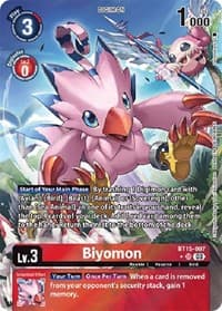Biyomon (Alternate Art) - Exceed Apocalypse - Digimon Card Game card