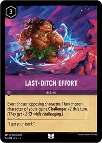 Last-Ditch Effort - Into the Inklands - Disney Lorcana card