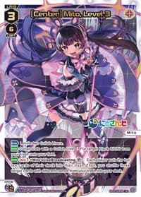 [Center] Mito, Level 3 (LR) - Collab Booster: Nijisanji Diva - WIXOSS card