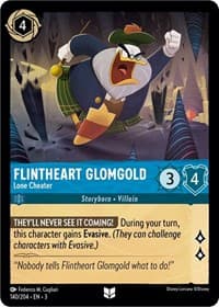 Flintheart Glomgold - Lone Cheater - Into the Inklands - Disney Lorcana card