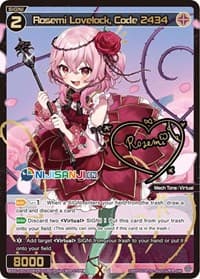 Rosemi Lovelock, Code 2434 (ENR) - Collab Booster: Nijisanji Diva - WIXOSS card