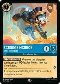Scrooge McDuck - Uncle Moneybags - Disney Lorcana Promo Cards - Disney Lorcana card