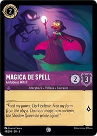 Magica De Spell - Ambitious Witch - Into the Inklands - Disney Lorcana card