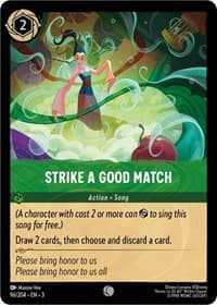 Strike a Good Match - Into the Inklands - Disney Lorcana card