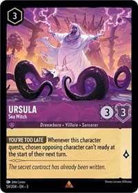 Ursula - Sea Witch - Into the Inklands - Disney Lorcana card