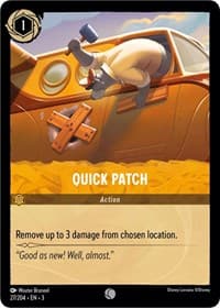 Quick Patch - Into the Inklands - Disney Lorcana card