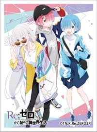 Curtain Damashii: Re: ZERO -Starting Life in Another World - Emilia & Ram & Rem (65-Sleeves) - Curtain Damashii Imported Card Sleeves - Card Sleeves card