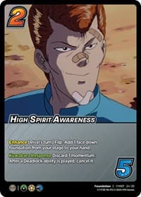 High Spirit Awareness (Time Shifted) - Yu Yu Hakusho: Dark Tournament - UniVersus card