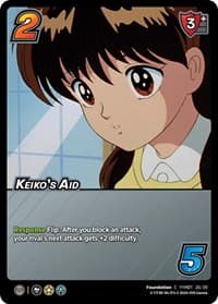 Keiko's Aid (Time Shifted) - Yu Yu Hakusho: Dark Tournament - UniVersus card