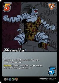 Massive Size (Time Shifted) - Yu Yu Hakusho: Dark Tournament - UniVersus card