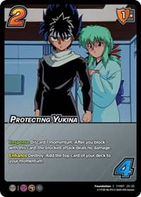 Protecting Yukina (Time Shifted) - Yu Yu Hakusho: Dark Tournament - UniVersus card