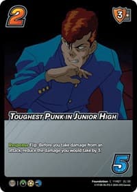 Toughest Punk in Junior High (Time Shifted) - Yu Yu Hakusho: Dark Tournament - UniVersus card